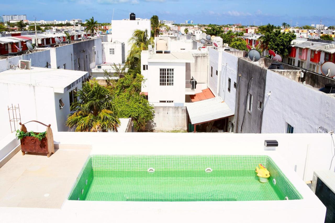 Habitacion Privada, Jacuzzi Rooftop, Ac, Gran Wifi แคนคูน ภายนอก รูปภาพ